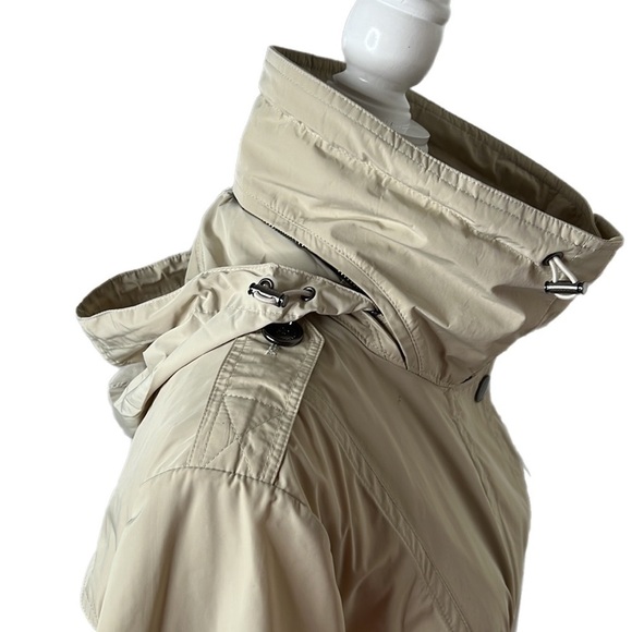 NWT Burberry Brit W. CHARSTONE45 Nova Check Logo WINDBREAKER Trench Coat 14 - Picture 6 of 15
